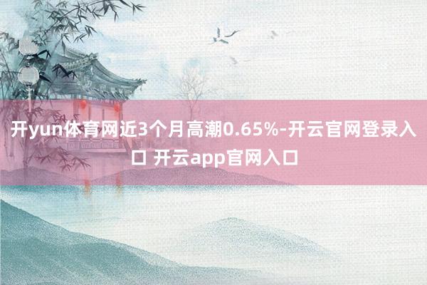 开yun体育网近3个月高潮0.65%-开云官网登录入口 开云app官网入口